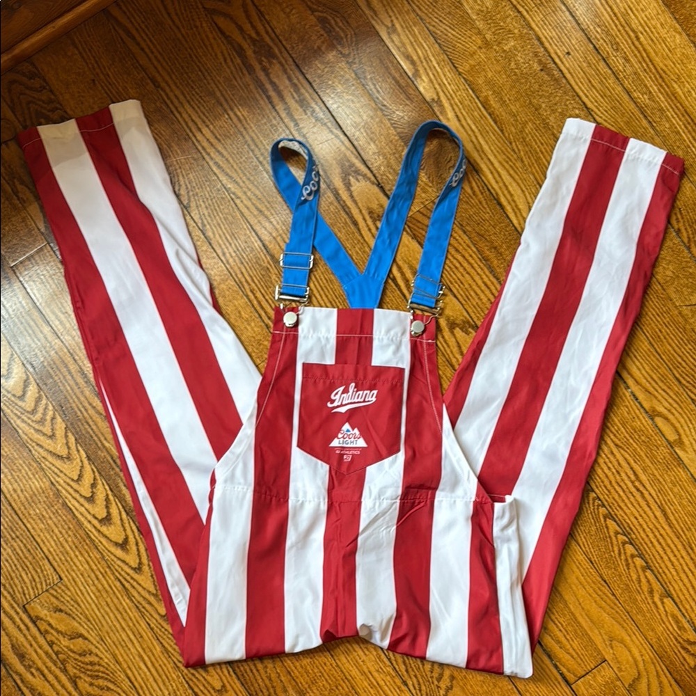 Indiana University Candy Stripe Overalls